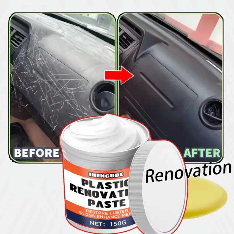 Trim Restorer Plastic - Plasticpoetswas voor auto's, plasticvernieuwingscrème, kan auto-interieurs,