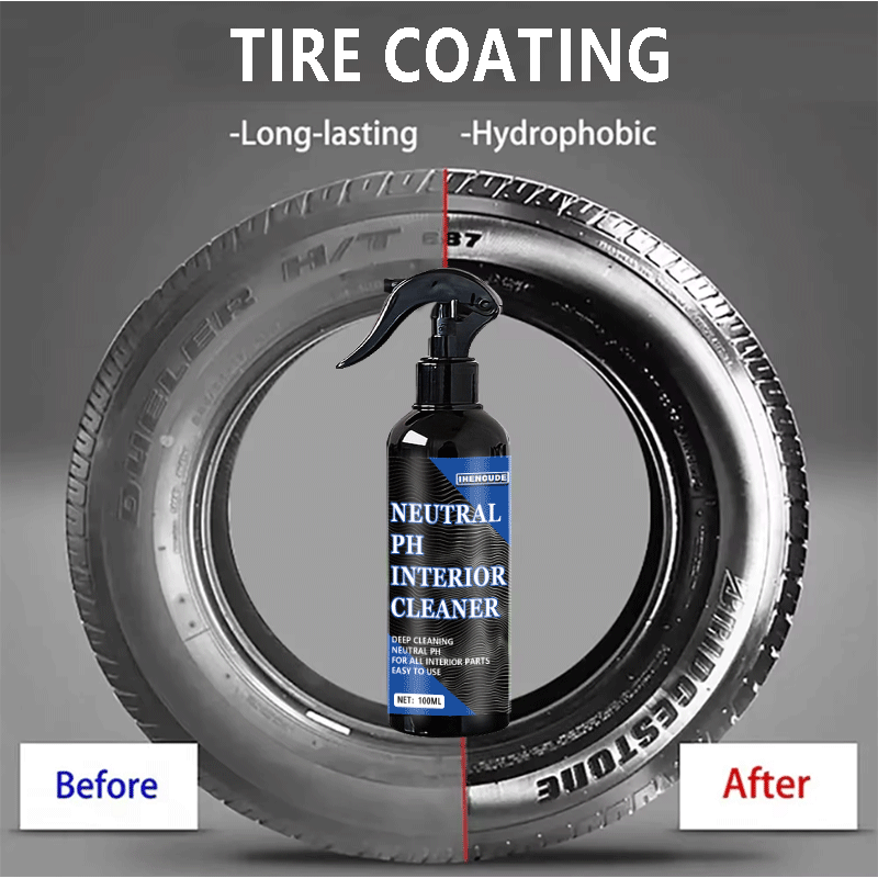 Car Wax Ceramic Coating - Zwarte autoband zwartmakende keramische coating spray
