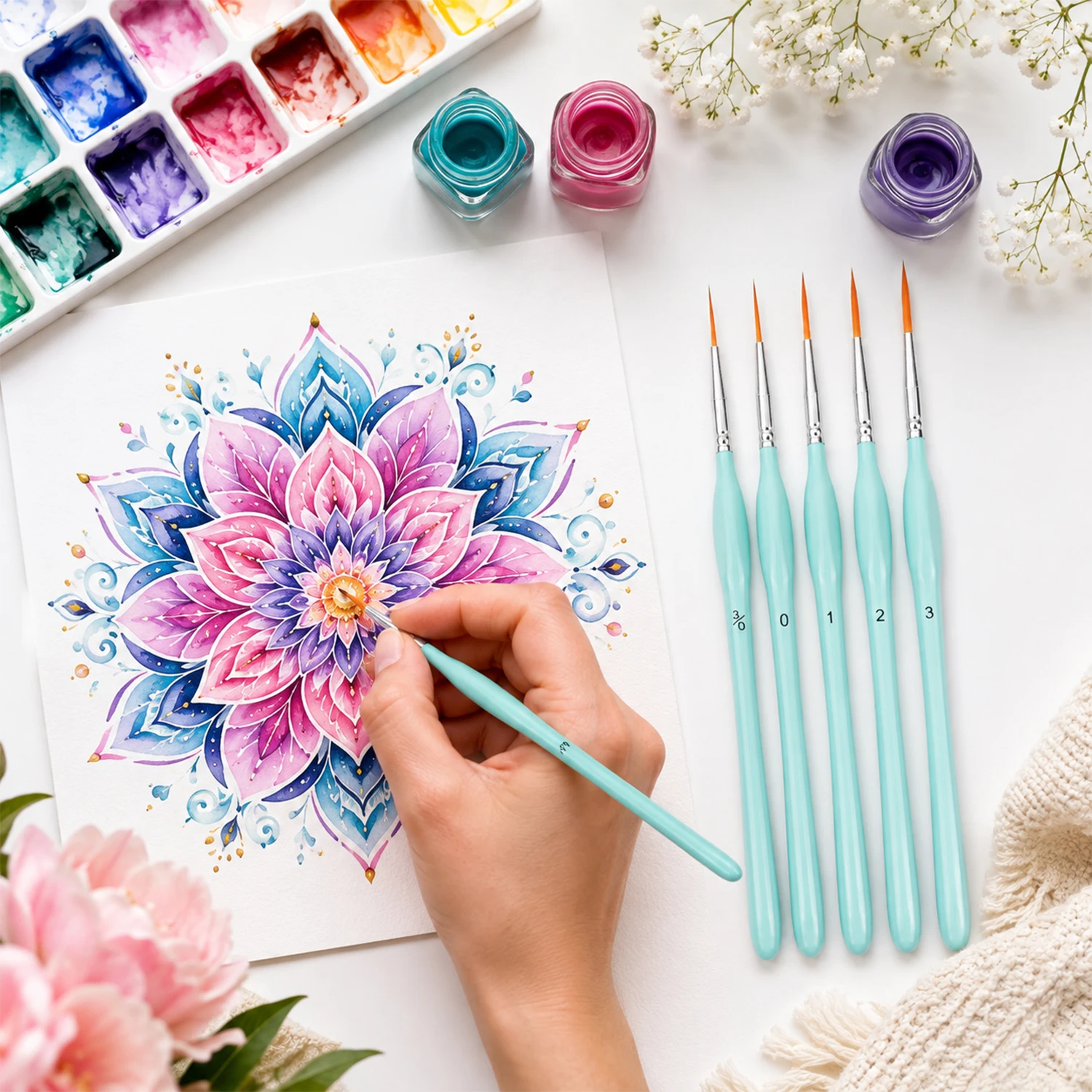 6-delige Rigger-verfborstelset - Detailing Brush Set recensie en prijs